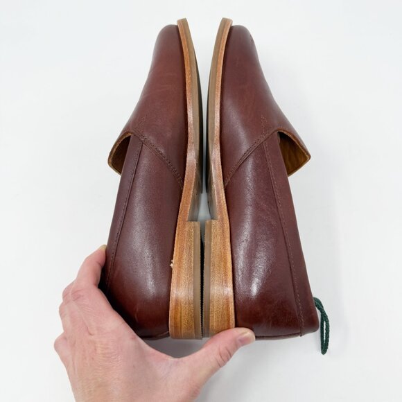 Patina Brown Leather Loafers Women's Size 8.5 EUC Slip On Handmade in Mexico - Picture 4 of 9